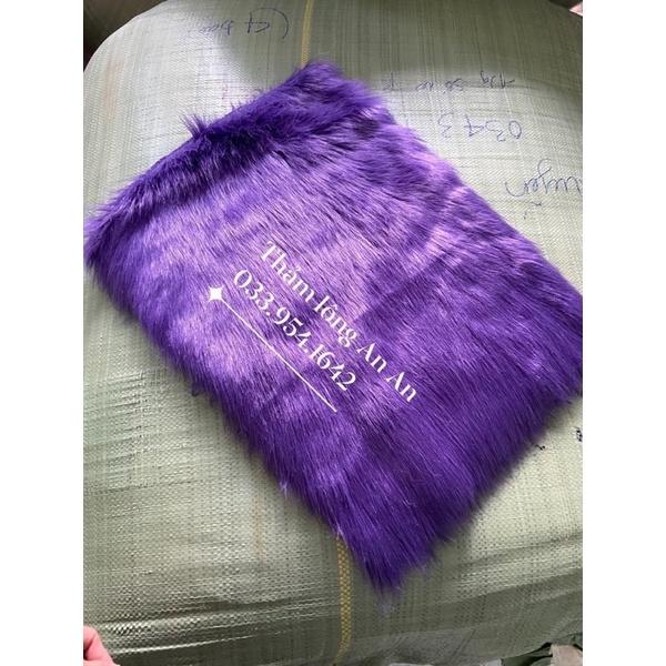 THẢM LÔNG CHỤP HÌNH - THẢM LÔNG TRẢI BÀN MÀU TÍM THAN