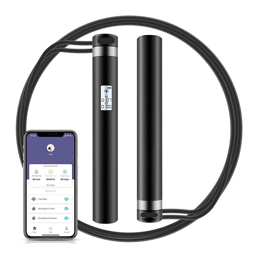 Thông Minh Nhảy Dây Ứng Dụng Bluetooth PVC Điện Tử Nhảy Tốc Độ Dây Chống Lại Bỏ Qua USB Sạc Di Động Thể Dục Thể Thao Chống Trơn Trượt tay Cầm