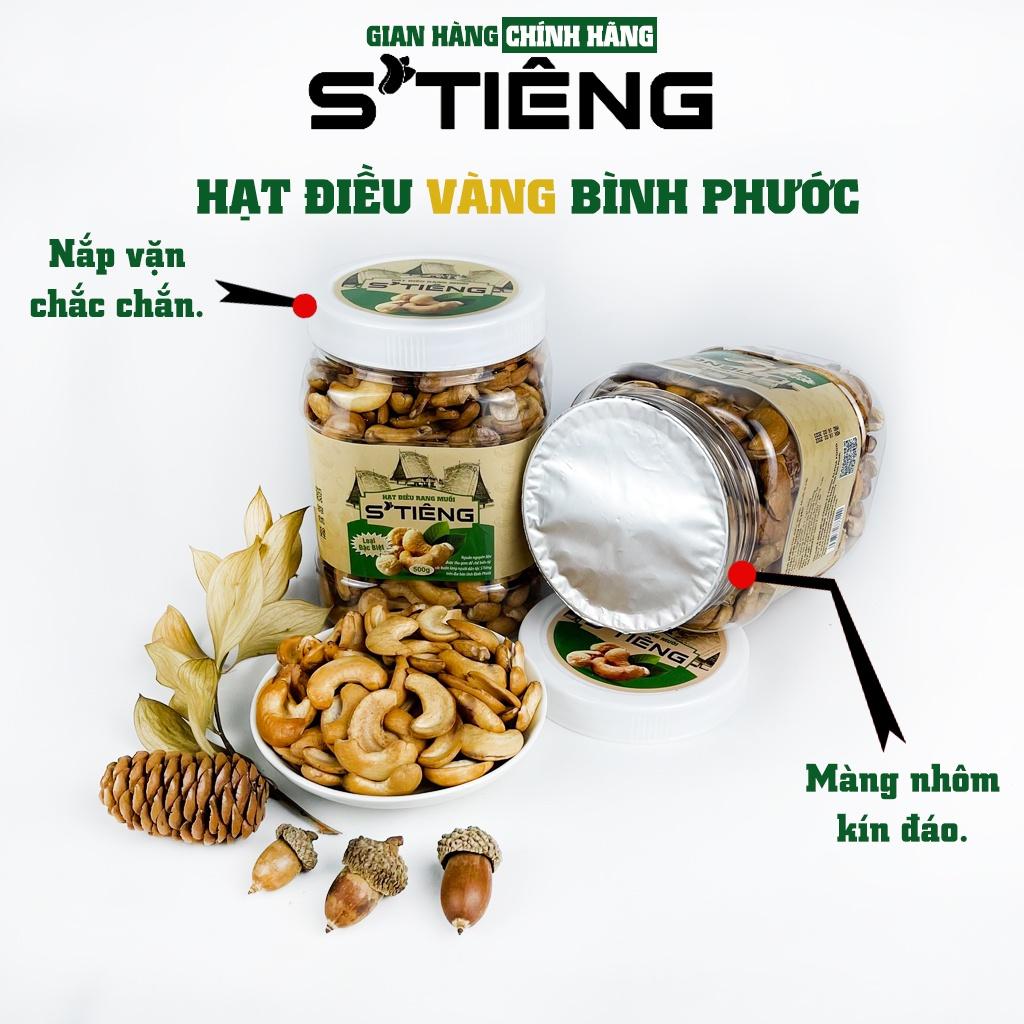 500Gr Hạt Điều Rang Muối Sạch Vỏ Bình Phước STiêng Loại Bể Vở Hộp Nhựa