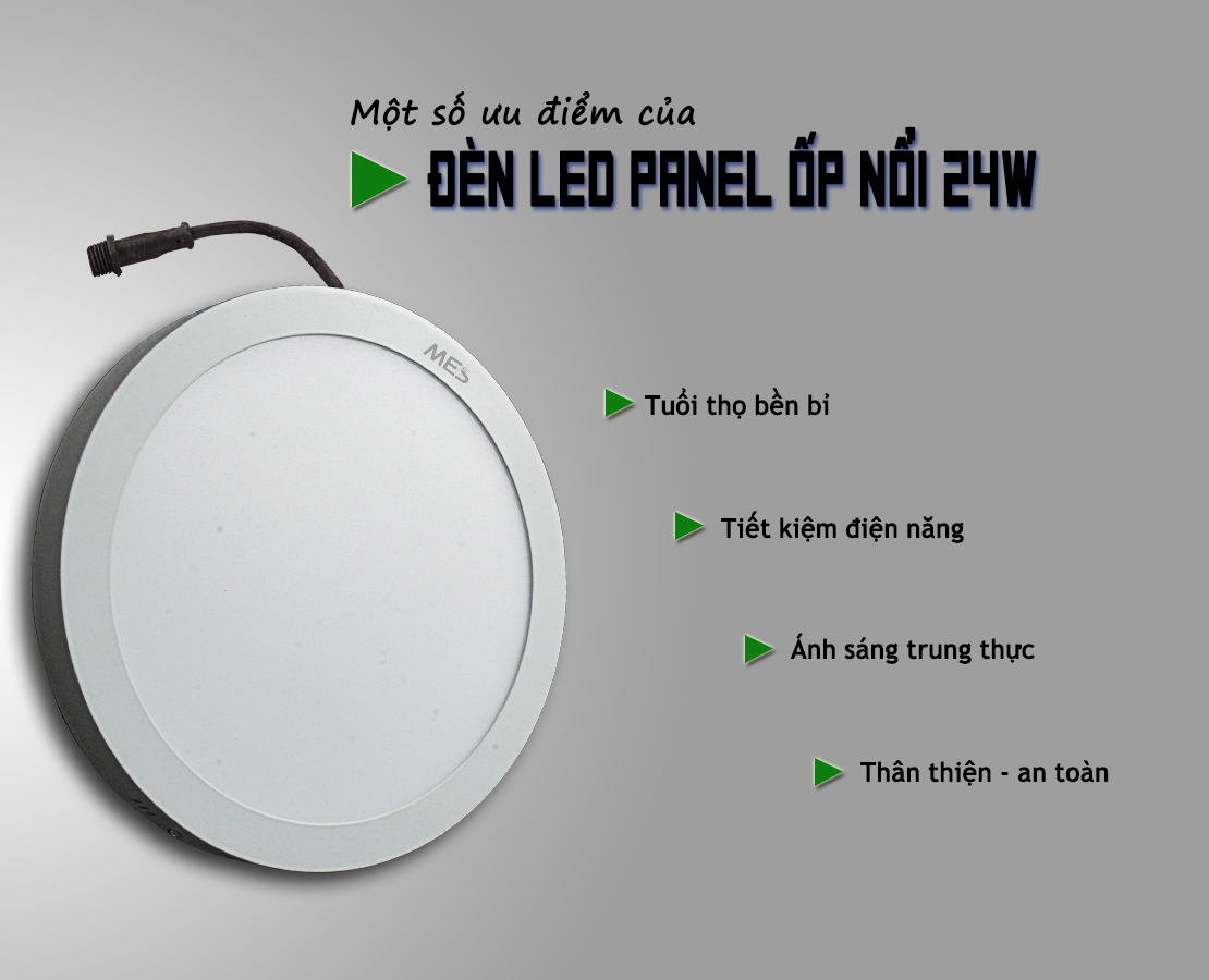 ĐÈN TRÒN NỔI 24W LED SIÊU SÁNG