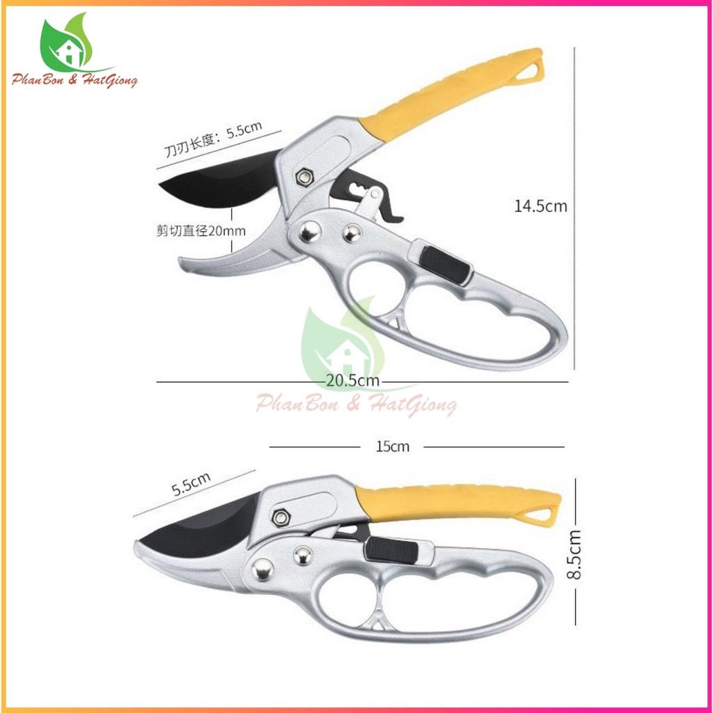 Kéo Cắt Tỉa Cành Cây, Kìm Tỉa Cây Cao Cấp HSS, Kéo Cộng Lực Cắt Cành SK-8 Nhập Khẩu, Kéo Cắt Tỉa Bonsai Cao Cấp - Shop Phân Bón và Hạt Giống