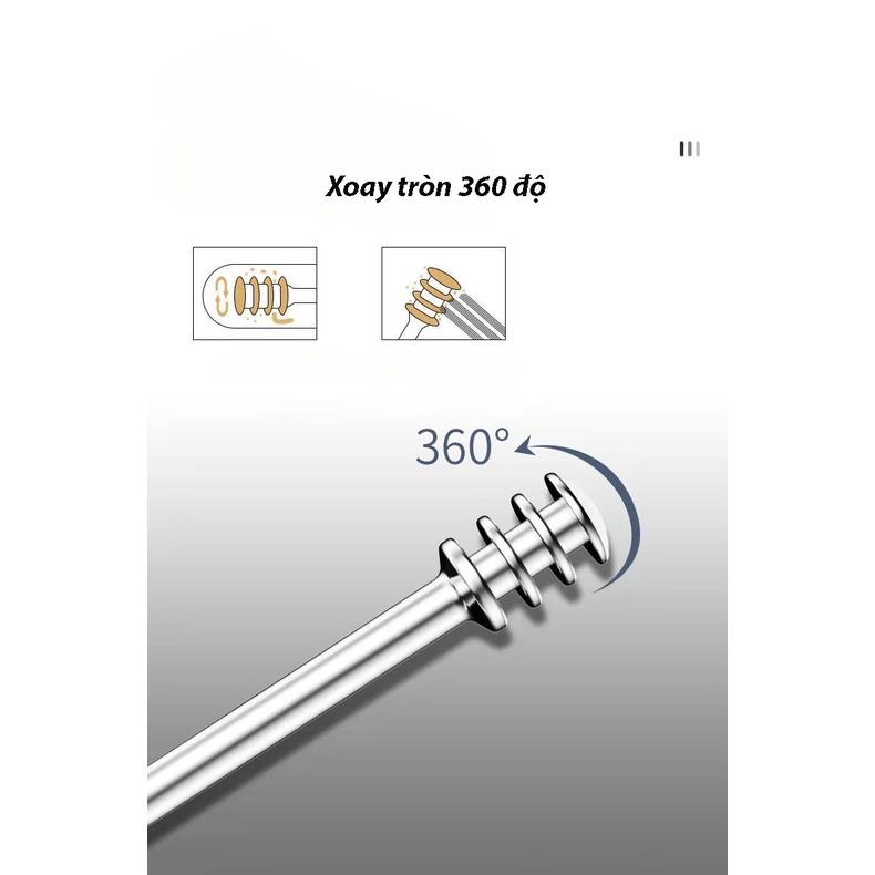 Bộ lấy ráy tai, bộ dụng cụ ngoáy tai 6 món chuyên nghiệp Inox kèm hộp