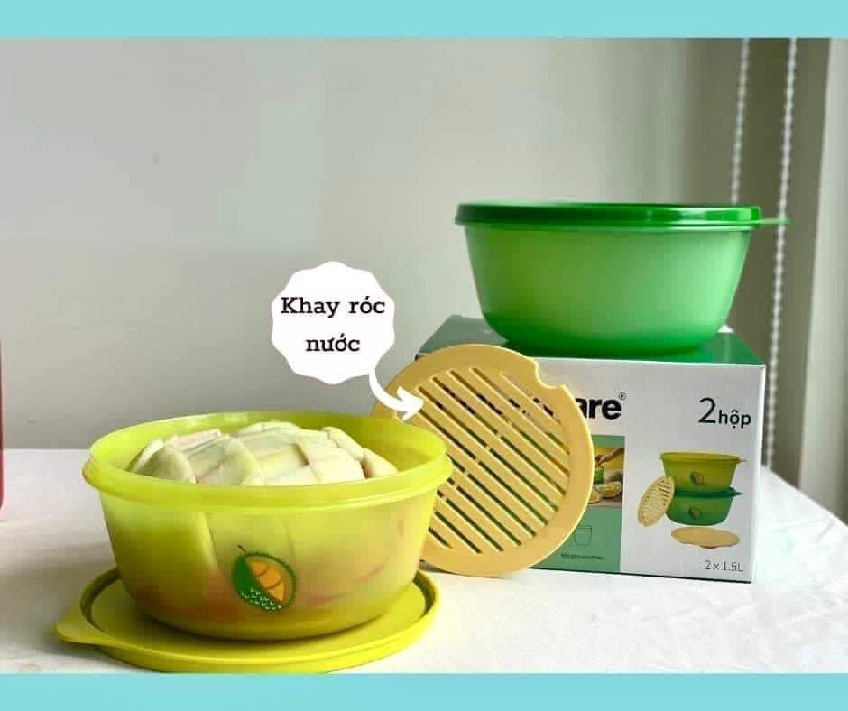 Bộ hộp trữ sầu riêng Durian Keeper Tupperware - Hàng chính hãng