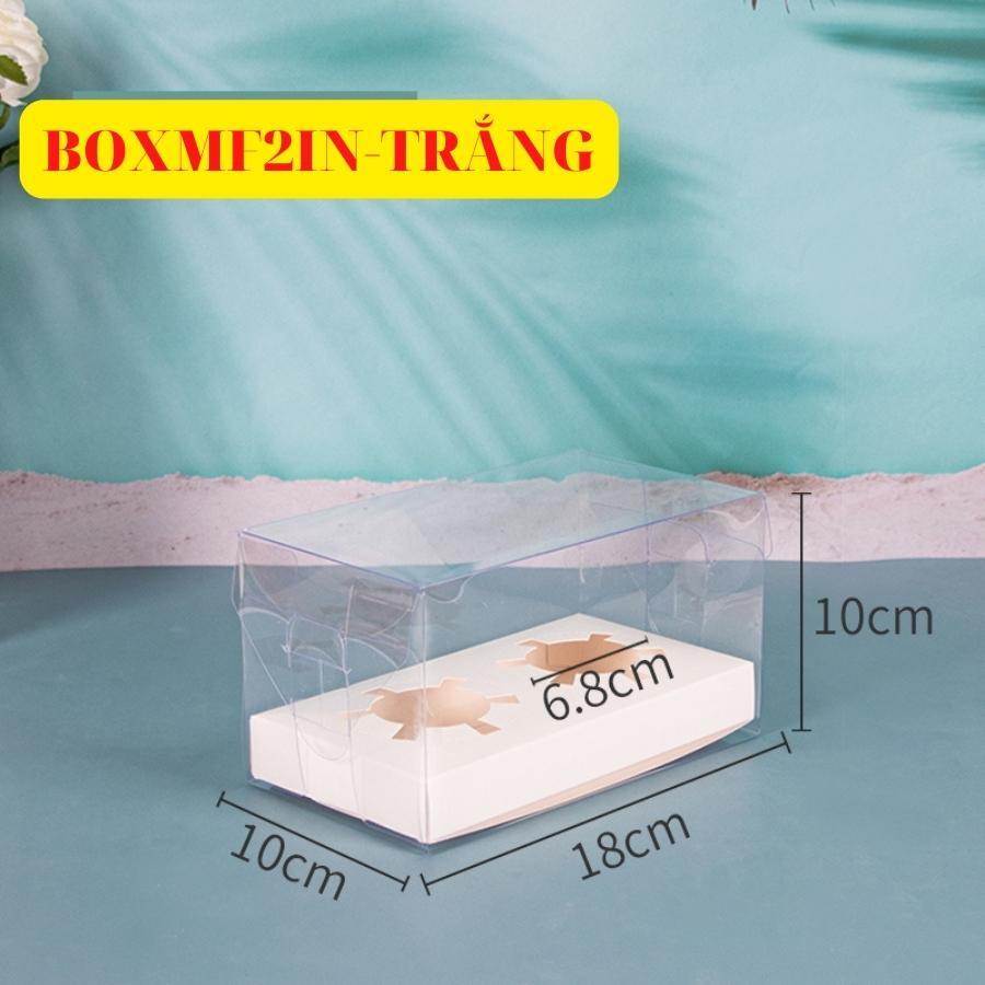 Hộp Đựng Bánh Cupcake Muffin 2 Bánh Trang Trí Trong Suốt Sang Trọng - BOXMF2IN