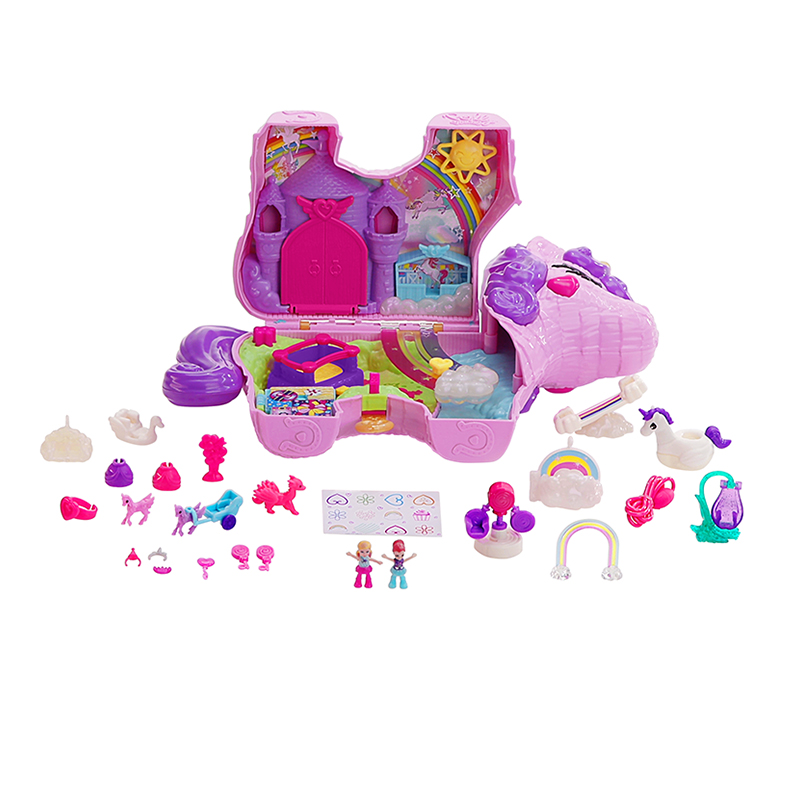 Đồ Chơi Búp Bê POLLY POCKET Polly Pocket Và Bữa Tiệc Bất Ngờ Cùng Rainbow Unicorn GKL24