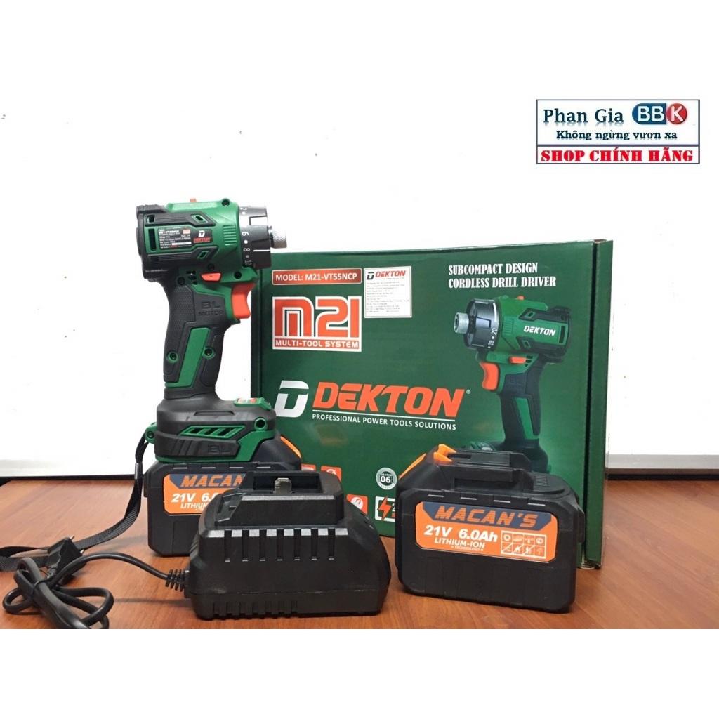 Máy chuyên vít trượt dùng pin Dekton M21-VT55NCP /Lực siết 55N.w/ 2 PIN 15 CELL/Chân pin phổ thông