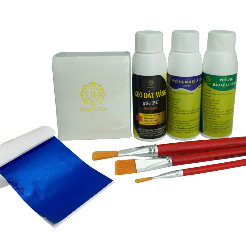 Combo dát vàng gốc Pu 500 lá vàng đa sắc 8 màu siêu hot