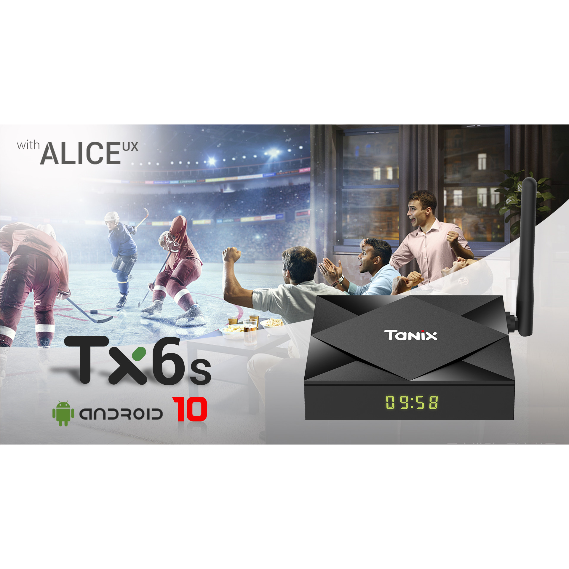 Đầu thu android TV Box Tanix TX6S ram 2G rom 8GB hàng chính hãng