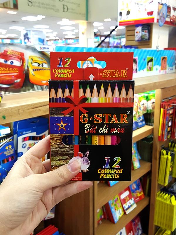 Bộ 2 Chì 12 Màu GStar Ngắn