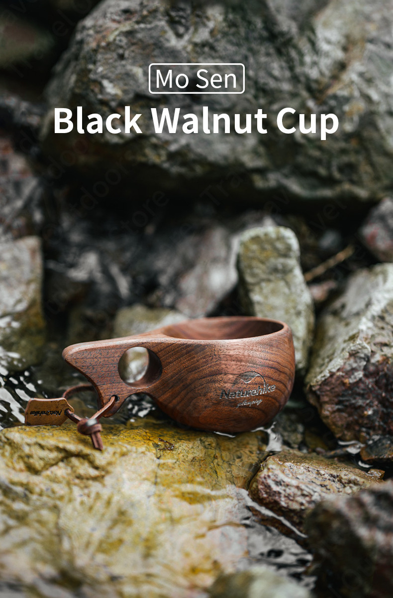 Cốc gỗ Glamping Walnut Cup Naturehike NH20SJ031