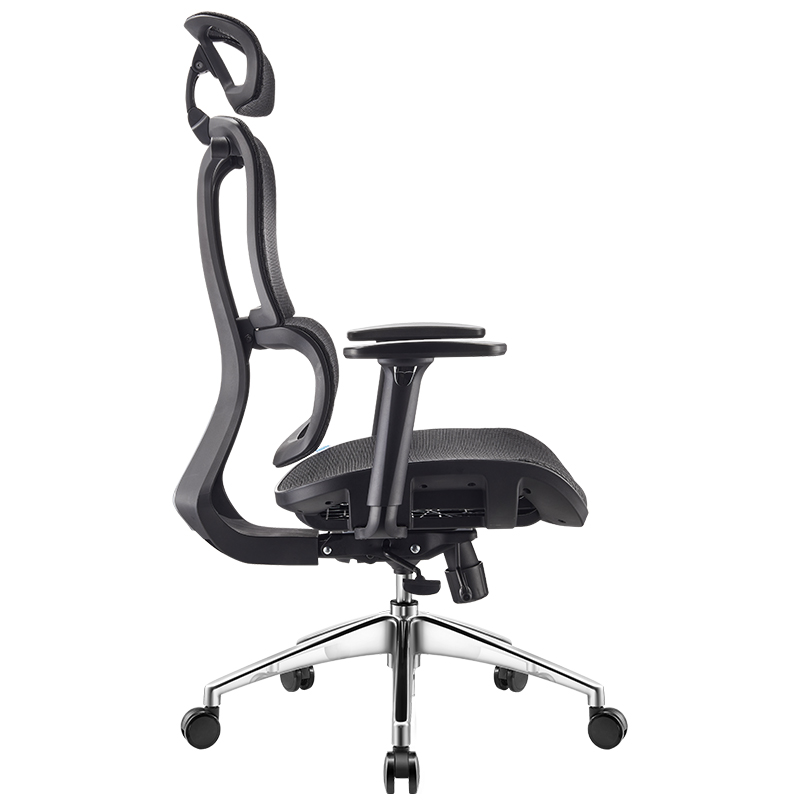 Ghế Công thái học Ergonomic 1608 Đen - Thiết kế 2 lưng