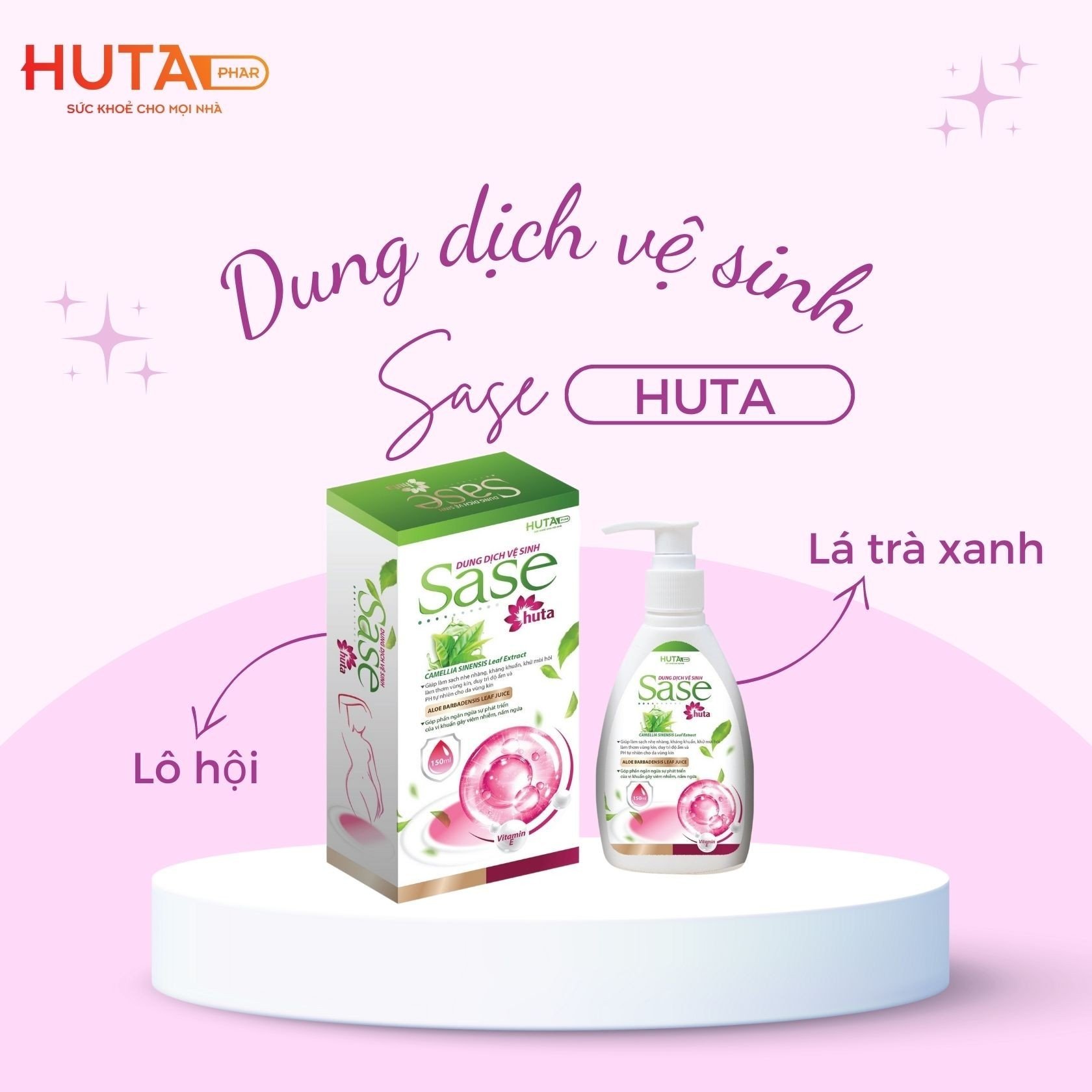 DUNG DỊCH VỆ SINH SASE giúp làm sạch nhẹ nhàng, kháng khuẩn, khử mùi, duy trì độ ẩm và cân bằng độ pH.