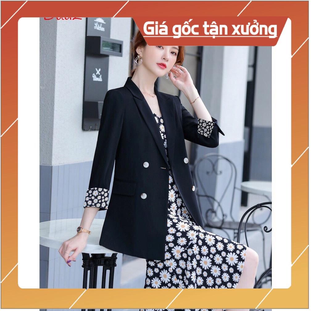 SET ĐẦM KÈM ÁO KHOÁC PHỐI HOA CÚC DUYÊN DÁNG - KS540