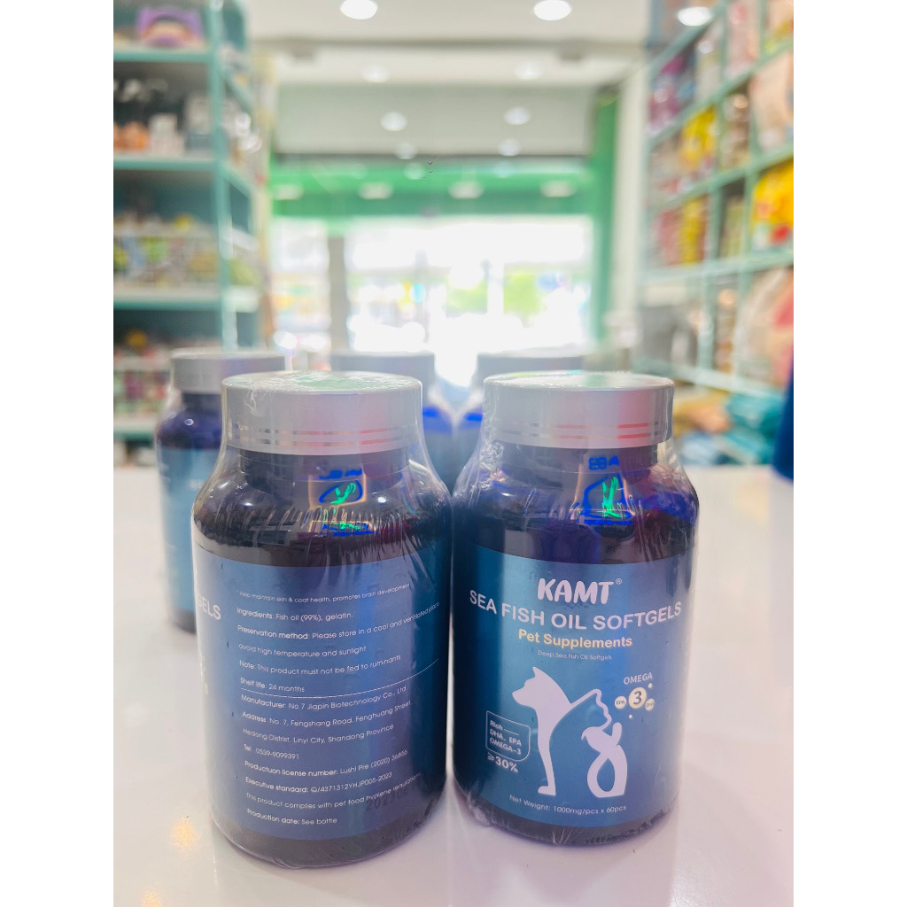 ￼Dầu cá Kamt cho chó mèo