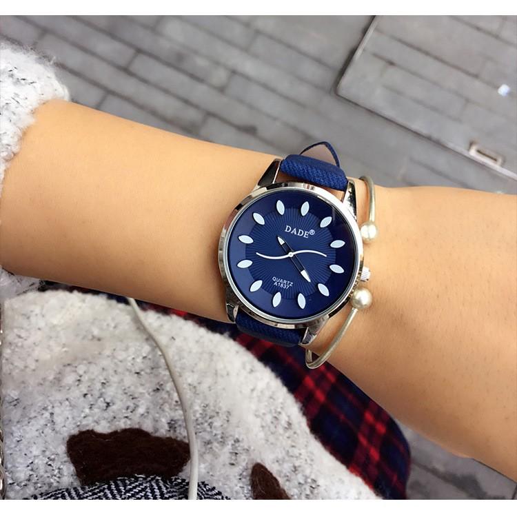 Đồng hồ nữ DADE dây da nổi NH1150