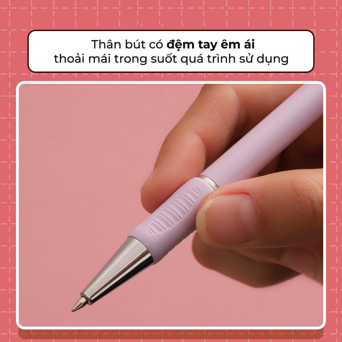 Bút Gel B - Minimalist Butter 0.6 mm - Premium Tip - Thiên Long GELB-029 - Mực Xanh (Màu Thân Bút Giao Ngẫu Nhiên)