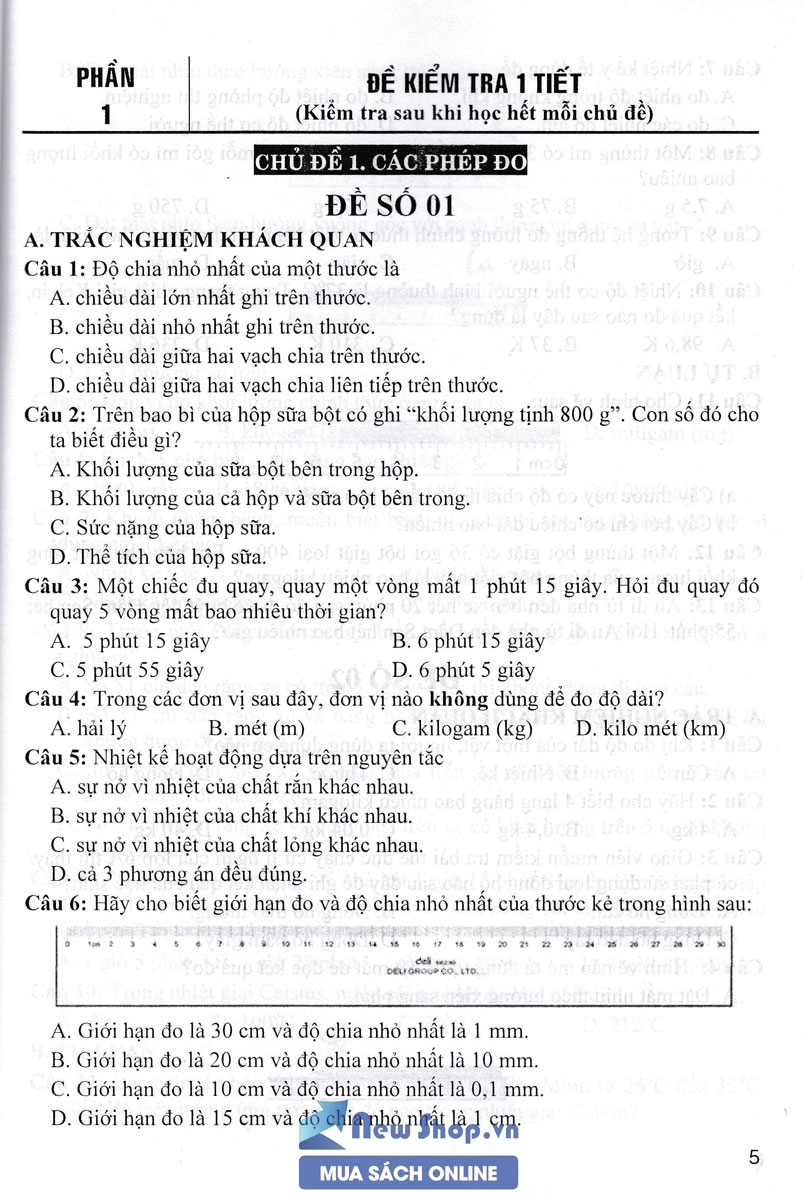 TUYỂN TẬP ĐỀ KIỂM TRA ĐỊNH KÌ KHOA HỌC TỰ NHIÊN LỚP 6 (THEO CHƯƠNG TRÌNH GIÁO DỤC PHỔ THÔNG MỚI)_HA