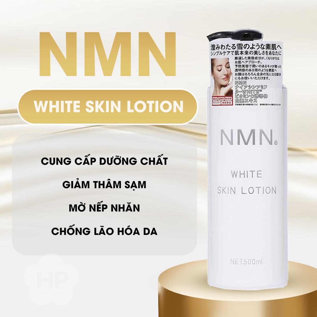 Nước Hoa Hồng Cấp Ẩm Và Dưỡng Trắng Da Tế Bào Gốc NMN White Skin Lotion 500ml