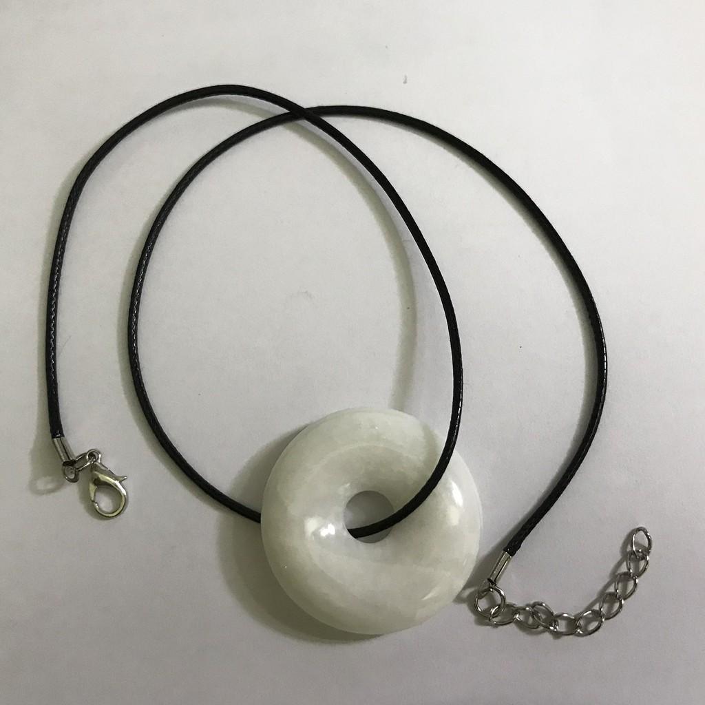 Đồng điếu trắng cho người mệnh Thủy và kim bản 3 cm có dây đeo