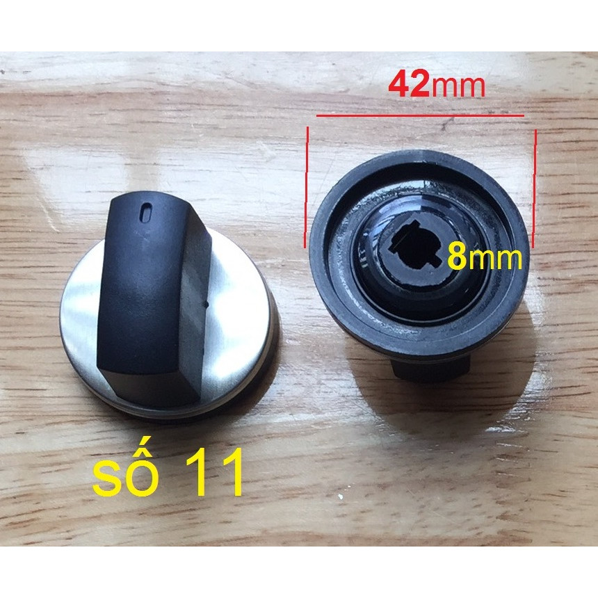 Núm vặn bếp gas dương, bếp gas âm - đường kính lỗ 8mm - combo 2 cái