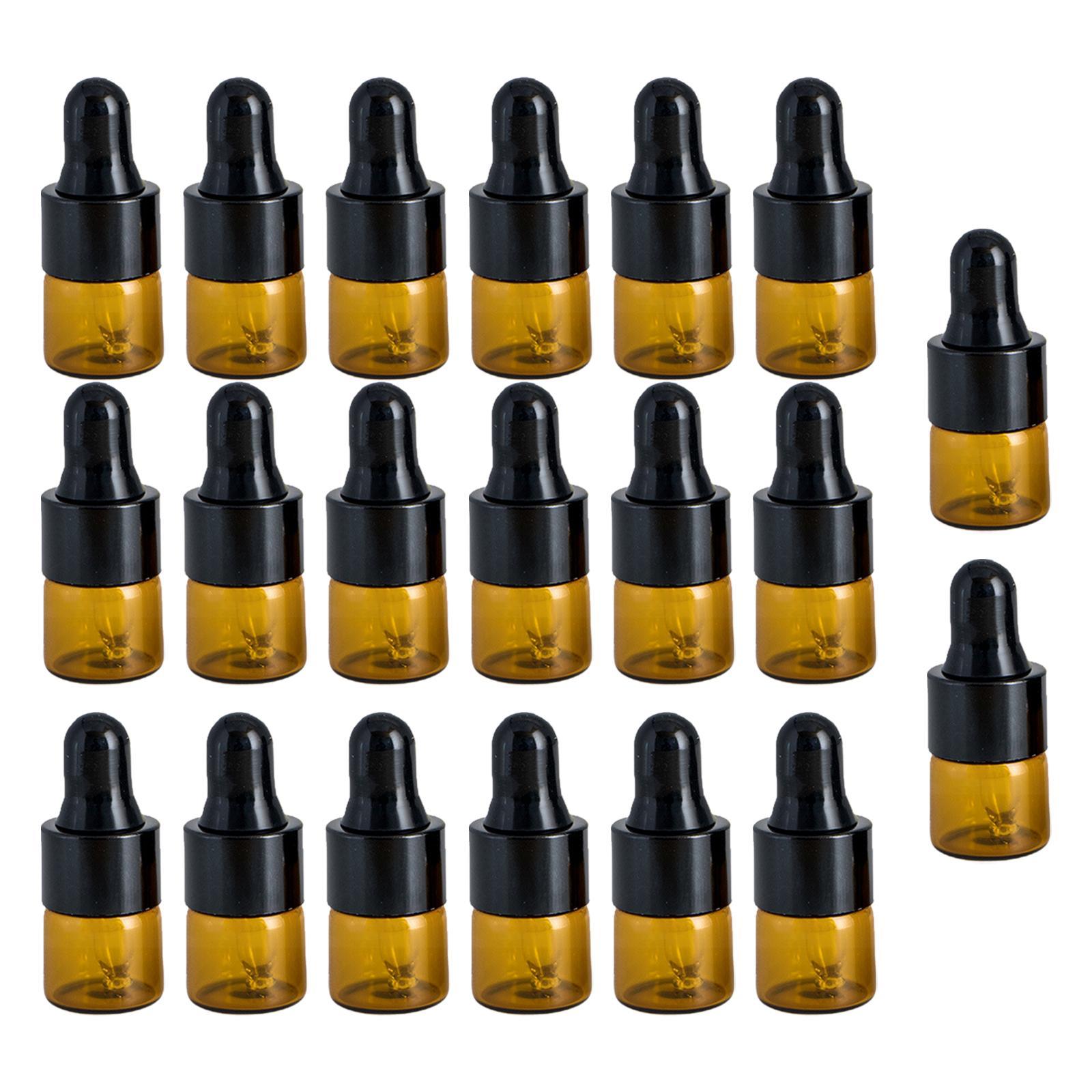 Mini Dropper Bottles, with Glass Eye Dropper Refillable Empty Essential Oil