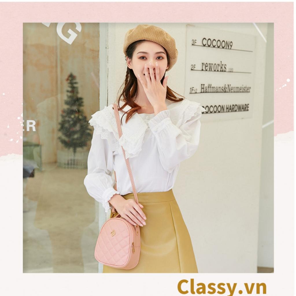 Ba lô, túi xách Classy Mini kiểu dáng Đơn giản, thanh lịch hoạ tiết quả trám T245