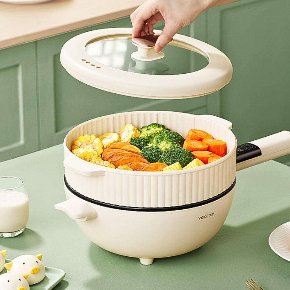 Chảo điện đa năng YOICE công suất 1500W, màn hình cảm ứng thông minh - YDCG03 - HÀNG CHÍNH HÃNG