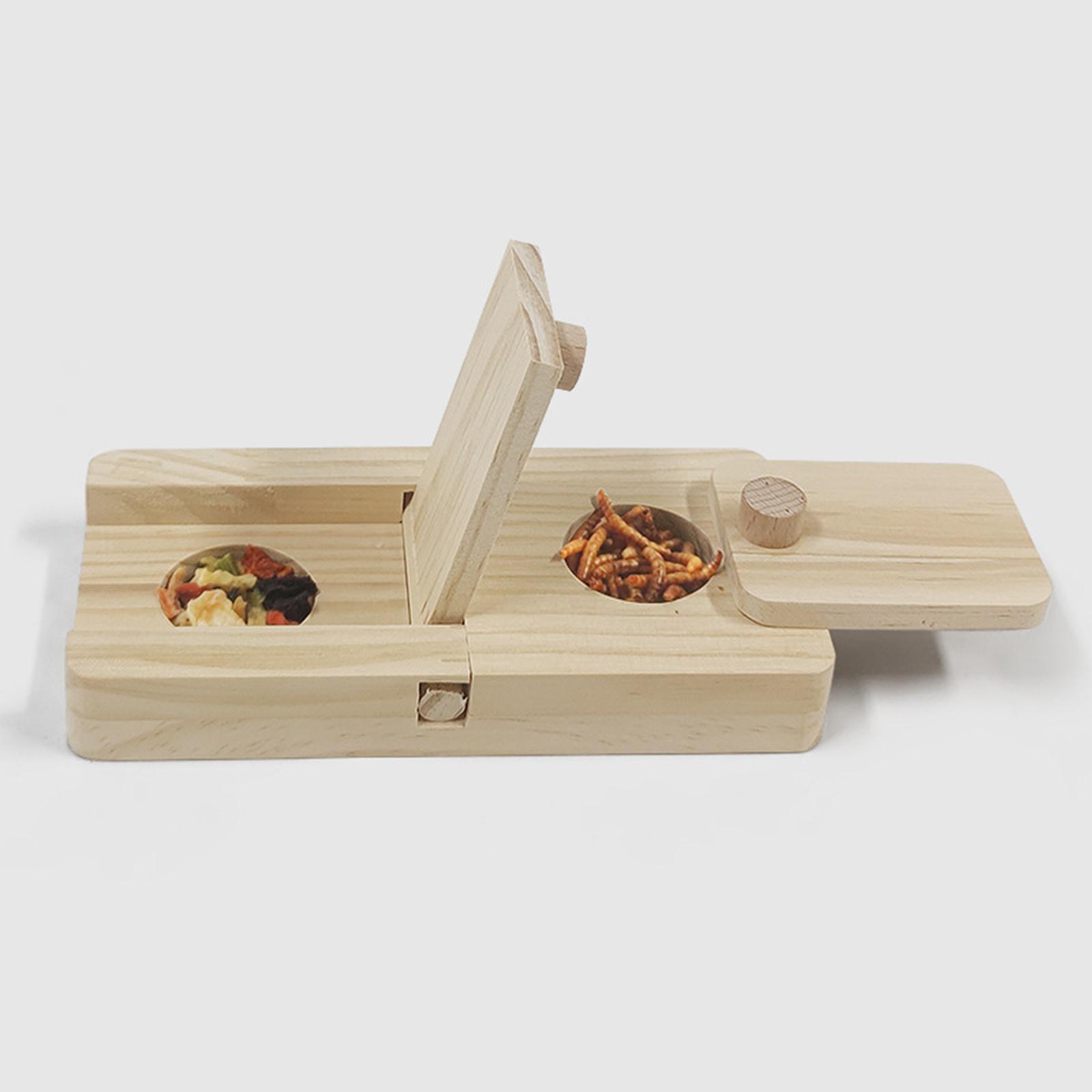 Wooden Enrichment Foraging Toy Chew Toys Interactive for Gerbil Rabbit