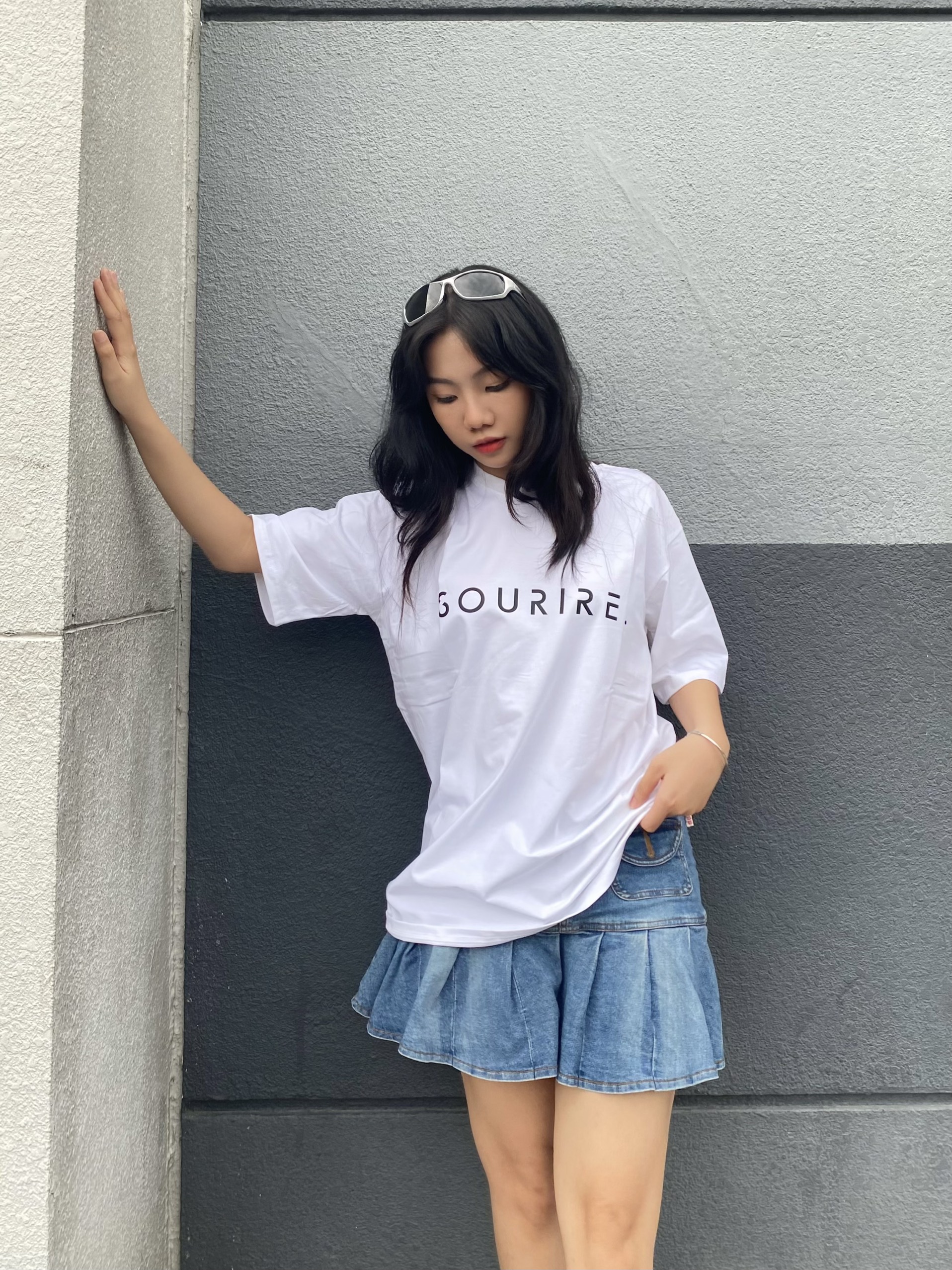 Áo thun tay Lỡ form rộng oversize streetwear màu trắng basic tee thun trơn cotton 100% 4 chiều | SOURIRE