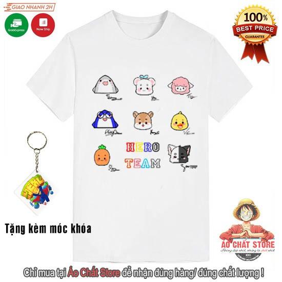 Áo thun linh vật Hero Team 4 màu | Áo Hero Team linh vật mẫu mới MC20