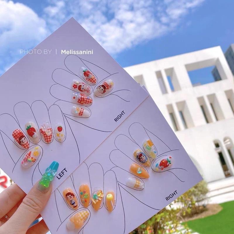 Bìa chụp ảnh mẫu, gắn nail box (giá 1 tấm