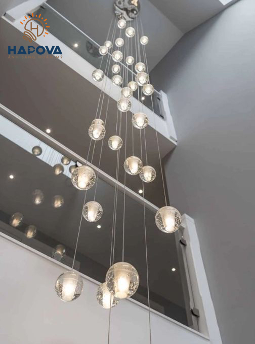 Đèn thả thông tầng giọt nước ( ĐÃ BAO GỒM BÓNG LED G4 ) HAPOVA CAFAS 1059