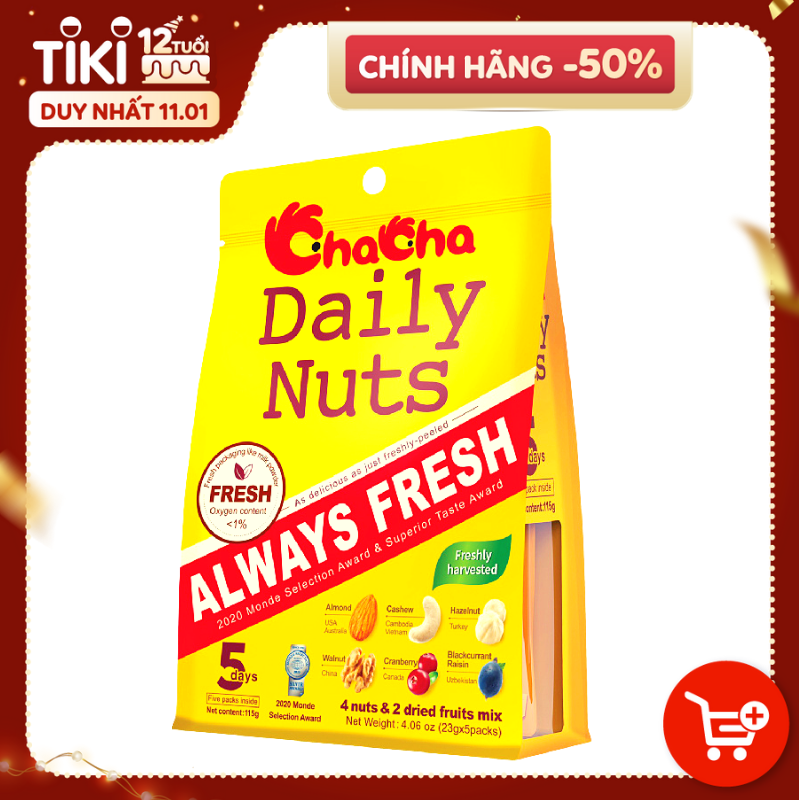 Hạt Trái Cây CHACHA DAILY NUST 115g