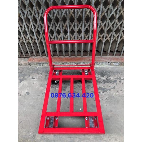 Xe đẩy hàng 4 bánh gấp gọn kích thước 65x100cm tải trọng 500kg