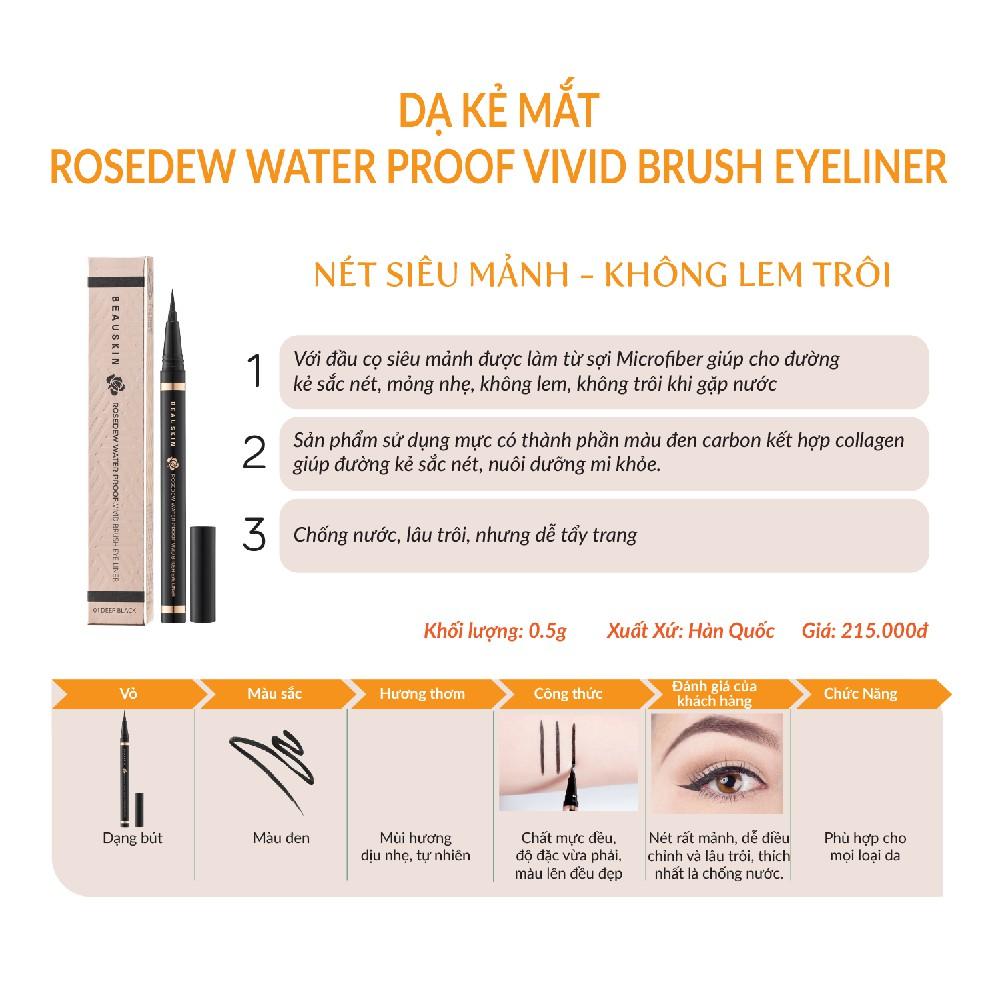 Bút Kẻ Mắt Dạ Không Trôi BEAUSKIN Rosedew Waterproof 0.5g - BMPE0505110