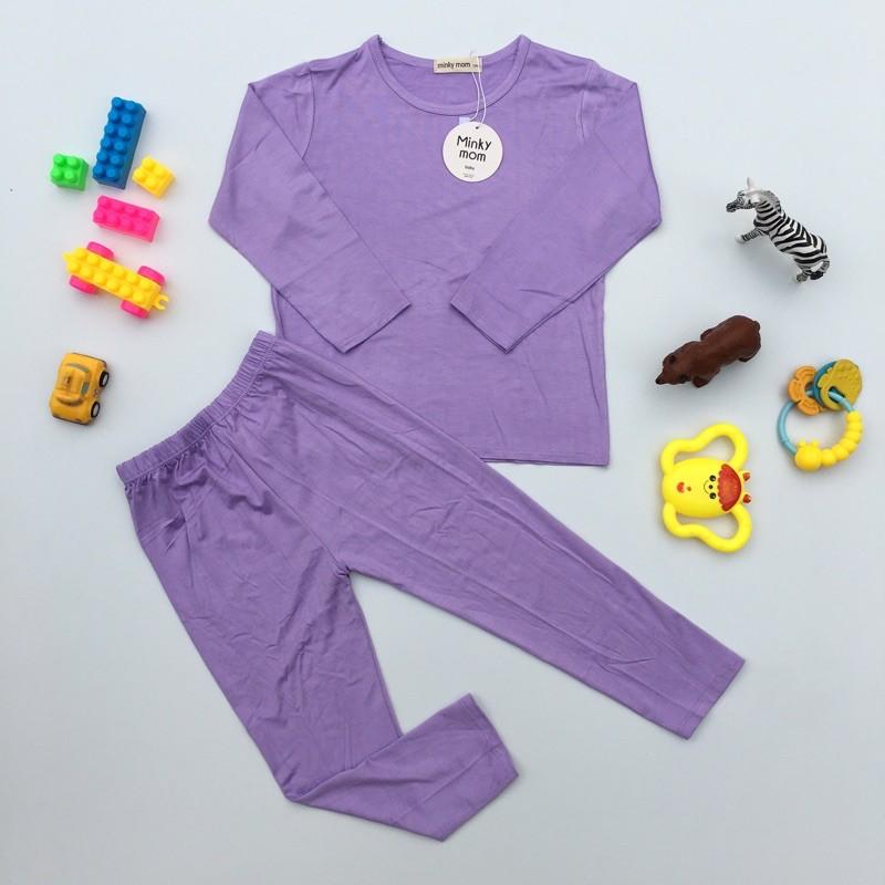 Bộ dài tay Minky Mom thun lạnh SIZE ĐẠI mềm mịn mát cho bé