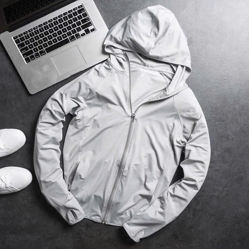 Áo Chống Nắng Nam 2 Lớp Cotton UPF50+ | Vải Kim Cương | Làm Mát | Thời Trang | Đa Dụng Size L 47-56kg MÀU ĐEN - XANH ĐEN