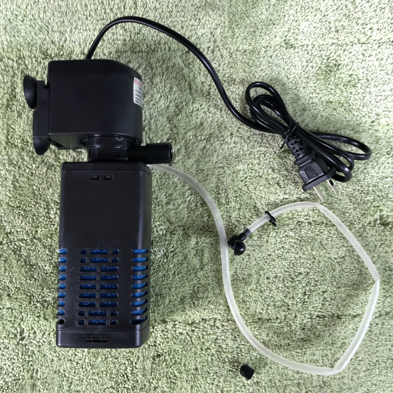 Máy lọc bể cá RS-1000F, máy lọc chìm gắn thành bể 1 bầu lọc vuông