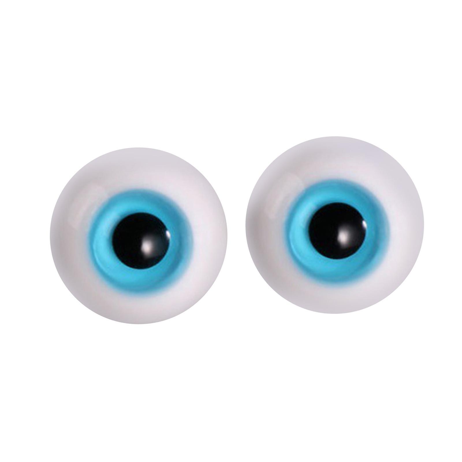 2x Doll Eyes Wiggle Eyes for Halloween Props Sculpture Doll