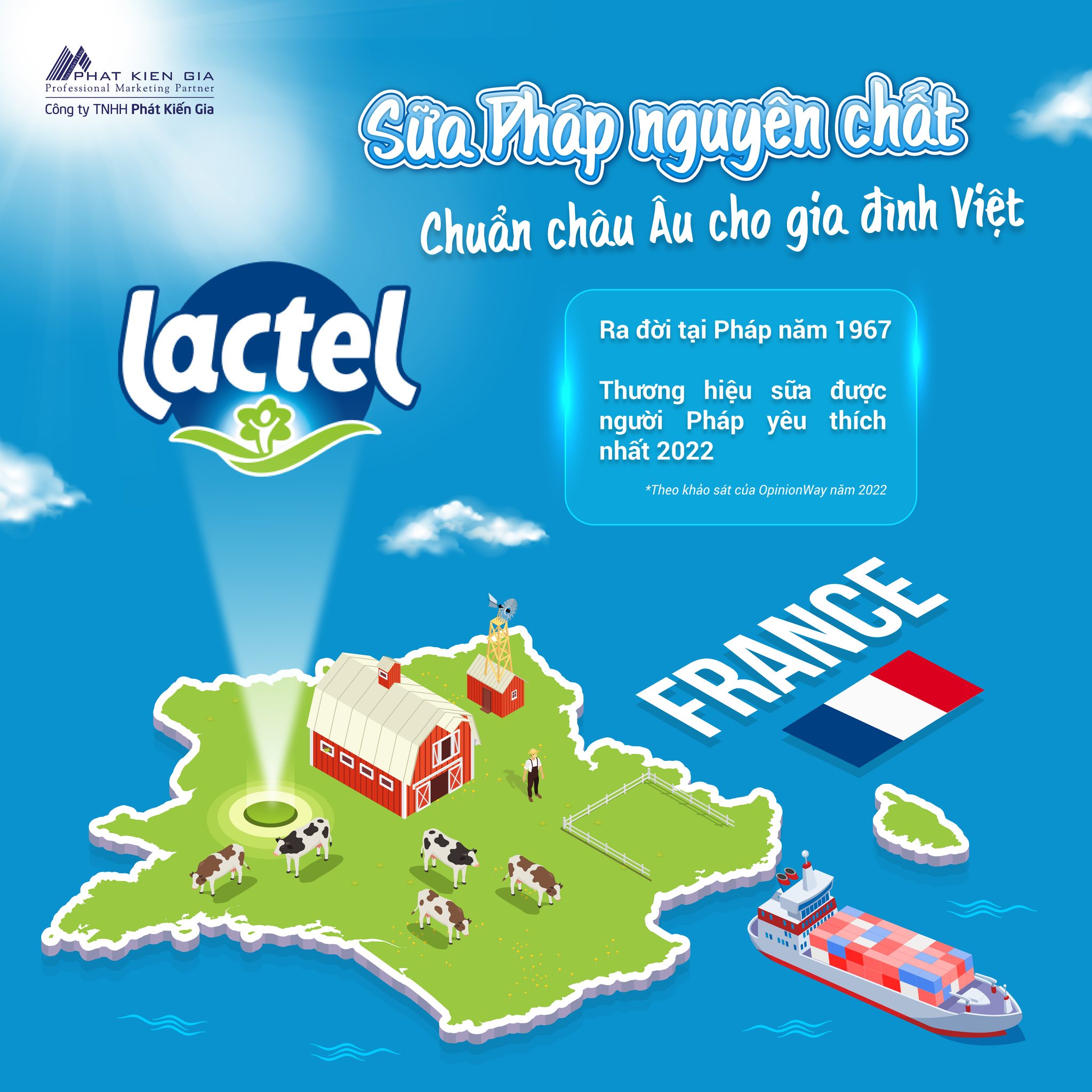 COMBO 3 Hộp Sữa Tiệt Trùng Nguyên Chất Lactel 1L | Lactel UHT Whole Milk 1L