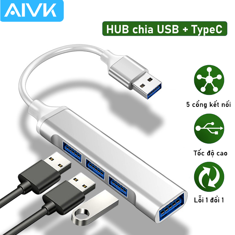 Bộ chia USB 1 ra 4 cổng USB 3.0