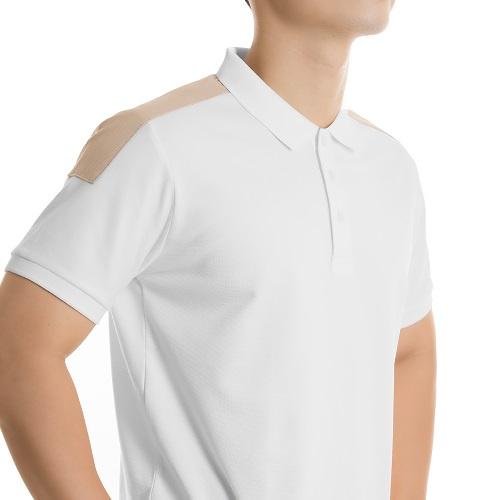 Áo polo nam phối vai cotton cá sấu cổ bẻ tay ngắn PL06