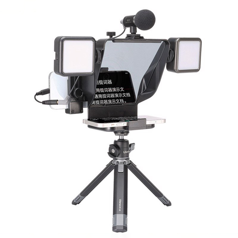 Ulanzi Teleprompter PT-16 - Máy Nhắc Chữ Mini Cho Vlogger, Nhà Báo, Người Thuyết Trình, Dùng Cho Smartphone, Tablet - Hàng Chính Hãng