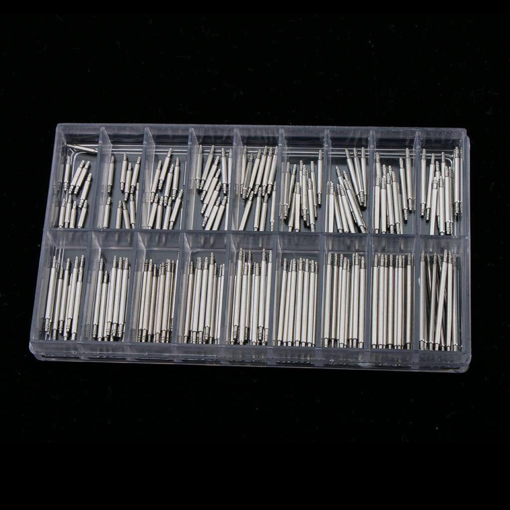 2X 180 Pieces Professional Stainless Steel Watch Spring Bar Strap Pins 1.5mm