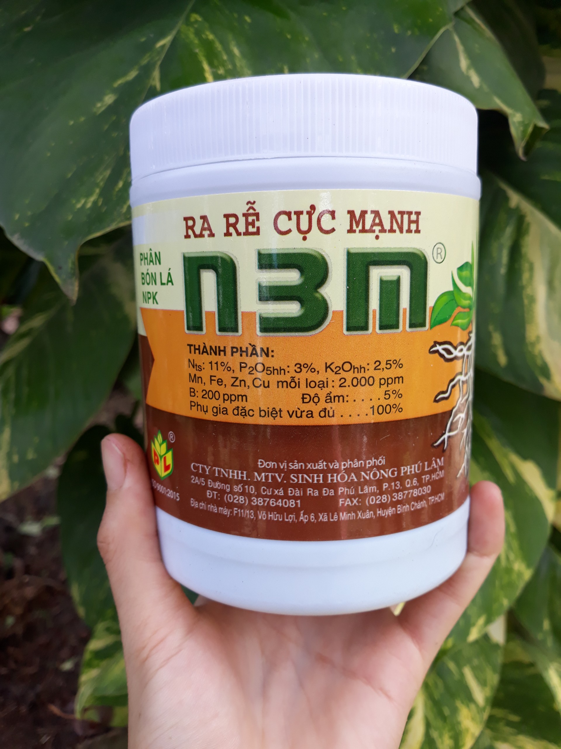 Phân bón kích rễ cực mạnh N3M hủ 500gram sử dụng cho cây kiểng, cây ăn trái, rau màu - hàng chuẩn công ty Phú Lâm