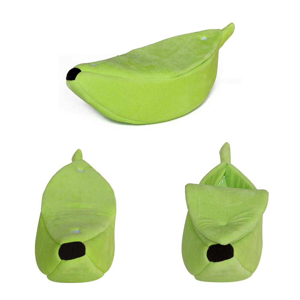 Giường Nhà cho Cún Con di động hình quả chuối có Đệm Cũi