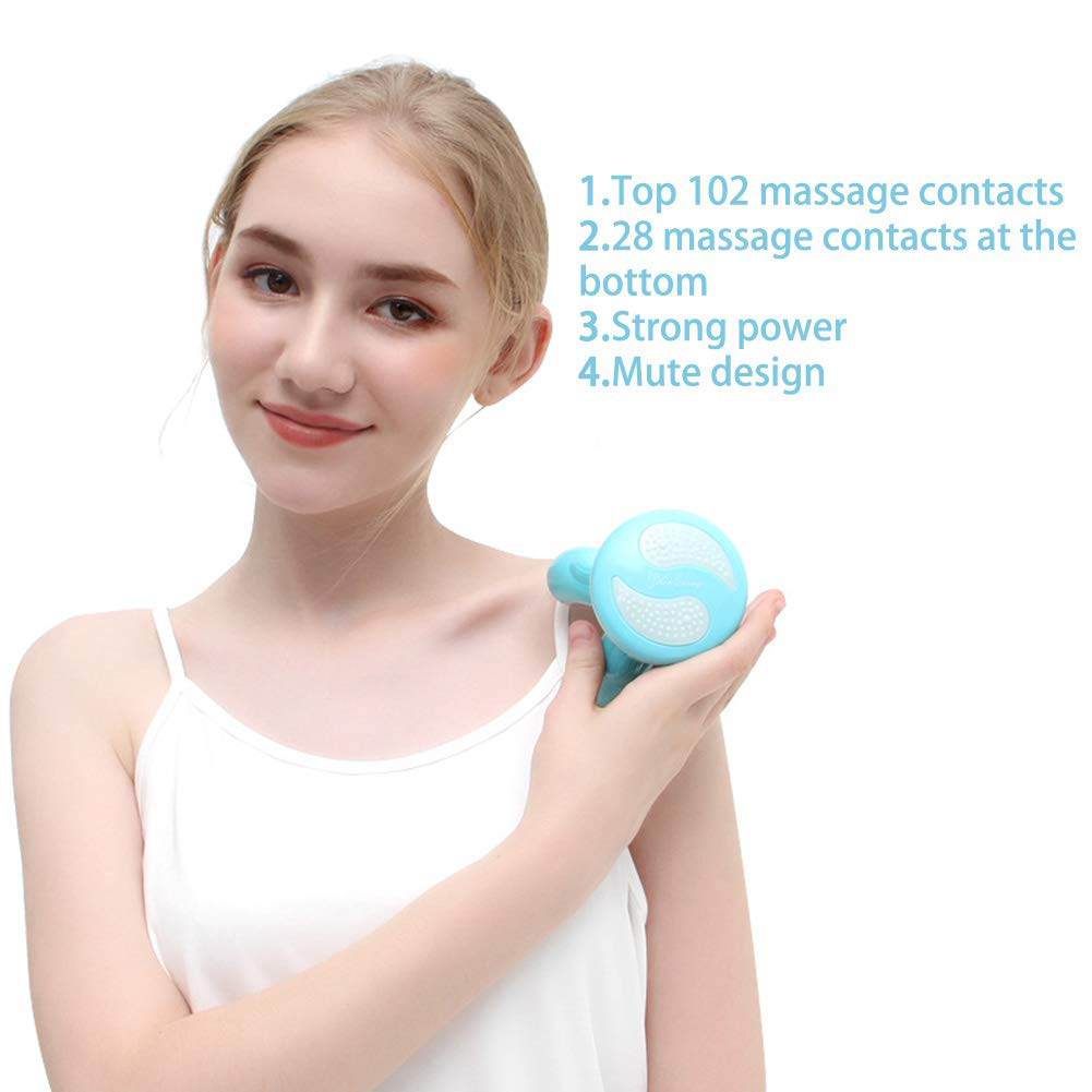 Máy Massage Mini Cầm Tay XF68 – Máy Massage Cầm Tay 3 Đầu – Máy Massage Mini Chân Tròn (Màu Ngẫu Nhiên)
