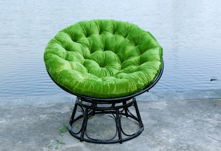 Ghế Thư Giãn Papasan, mây nhựa, xoay 360 độ