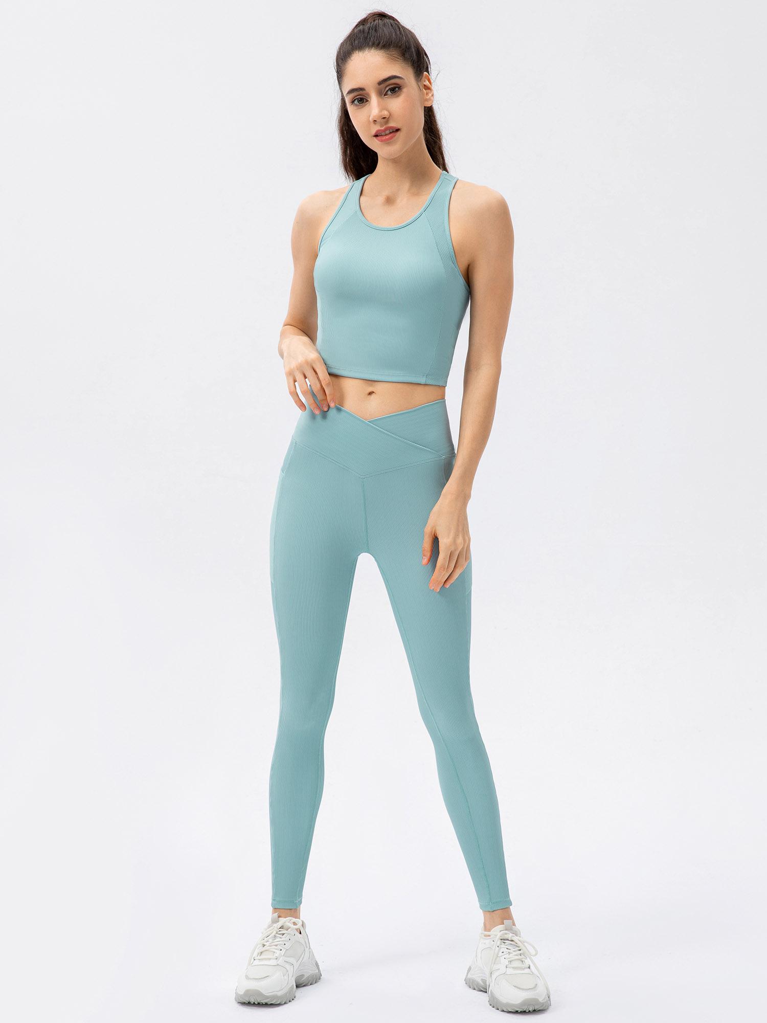 Áo ngực thể thao Yoga Tank Tops nữ với áo khoác để tập thể dục chạy bộ