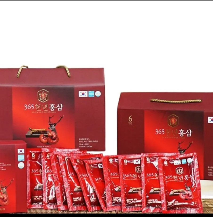 Nước Hồng Sâm Linh Chi Nhung Hươu 365 Hansusam Hàn Quốc (70ml x 20 gói)